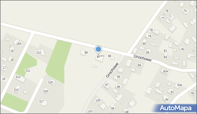 Grochowe, Grochowe, 87, mapa Grochowe