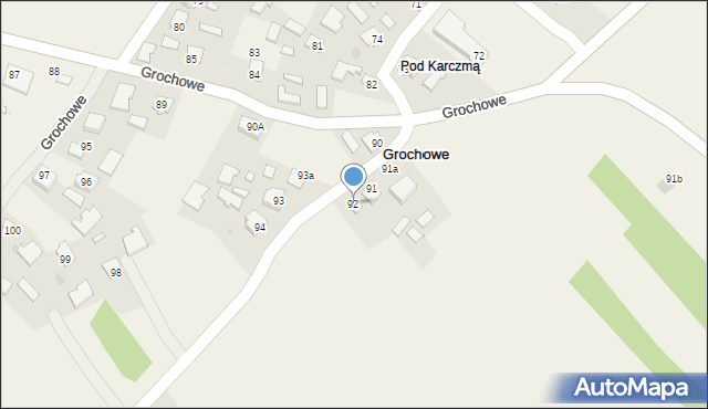 Grochowe, Grochowe, 92, mapa Grochowe