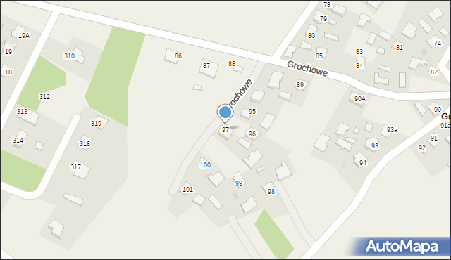 Grochowe, Grochowe, 97, mapa Grochowe