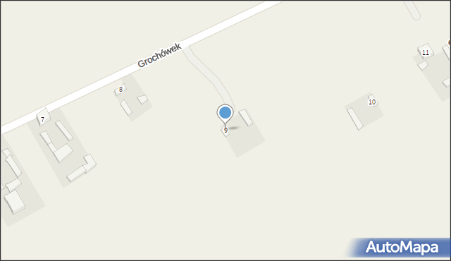 Grochówek, Grochówek, 9, mapa Grochówek