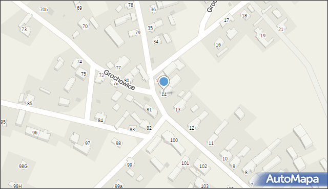 Grochowice, Grochowice, 14, mapa Grochowice