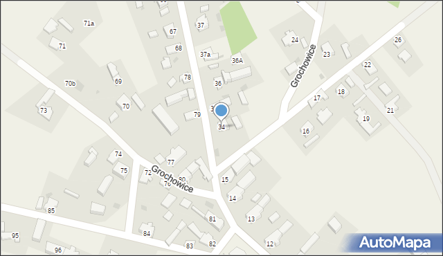 Grochowice, Grochowice, 34, mapa Grochowice