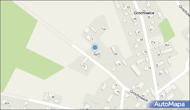 Grochowice, Grochowice, 70b, mapa Grochowice
