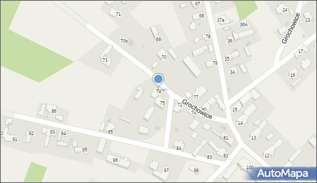 Grochowice, Grochowice, 74, mapa Grochowice