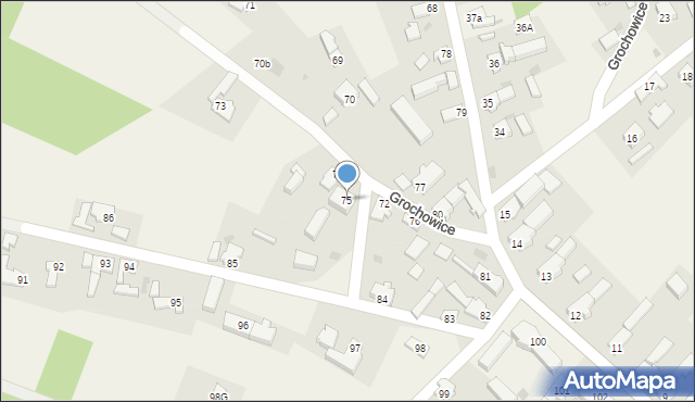 Grochowice, Grochowice, 75, mapa Grochowice