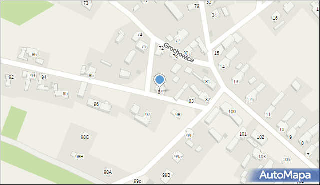 Grochowice, Grochowice, 84, mapa Grochowice