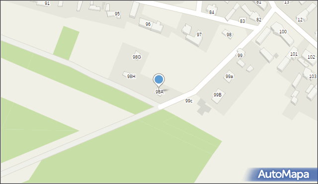 Grochowice, Grochowice, 98A, mapa Grochowice