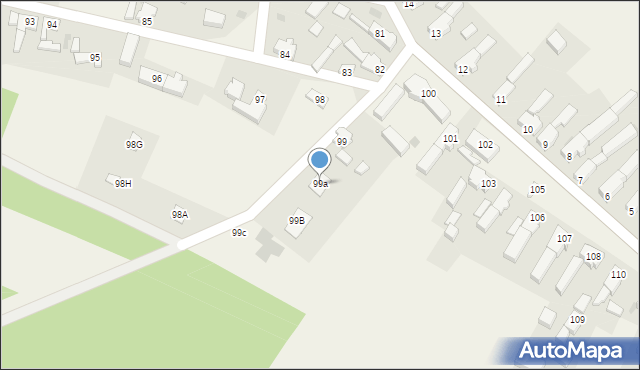 Grochowice, Grochowice, 99a, mapa Grochowice