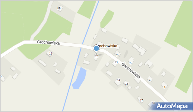 Grochowiska, Grochowiska, 12, mapa Grochowiska