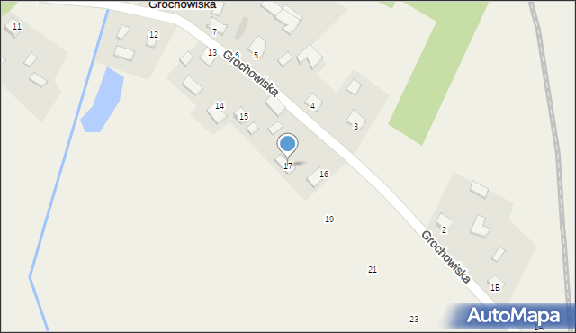 Grochowiska, Grochowiska, 17, mapa Grochowiska