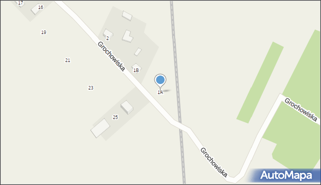 Grochowiska, Grochowiska, 1A, mapa Grochowiska