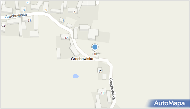 Grochowiska, Grochowiska, 10, mapa Grochowiska