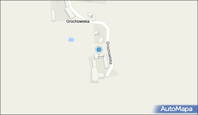 Grochowiska, Grochowiska, 11, mapa Grochowiska