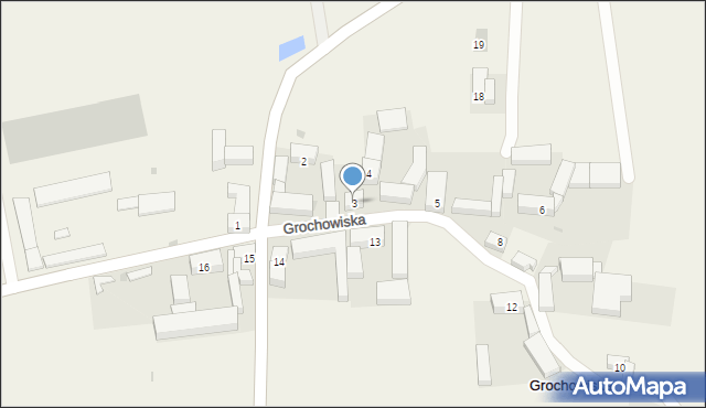 Grochowiska, Grochowiska, 3, mapa Grochowiska