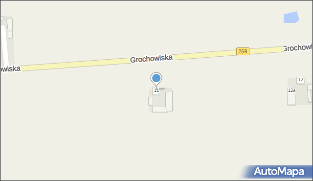 Grochowiska, Grochowiska, 11, mapa Grochowiska