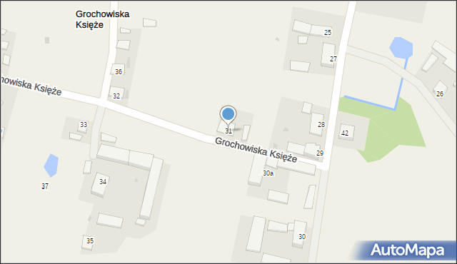 Grochowiska Księże, Grochowiska Księże, 31, mapa Grochowiska Księże