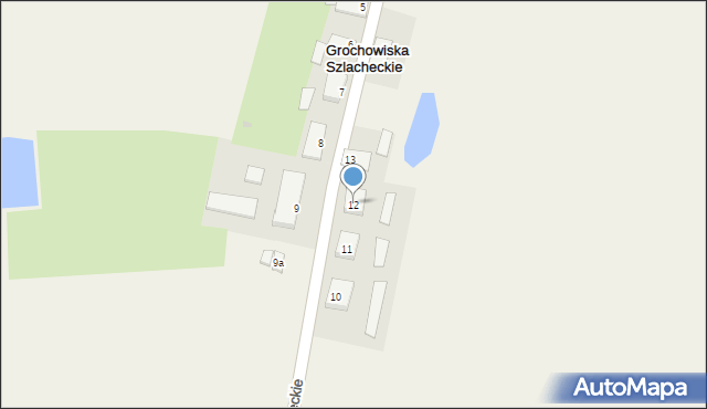 Grochowiska Szlacheckie, Grochowiska Szlacheckie, 12, mapa Grochowiska Szlacheckie