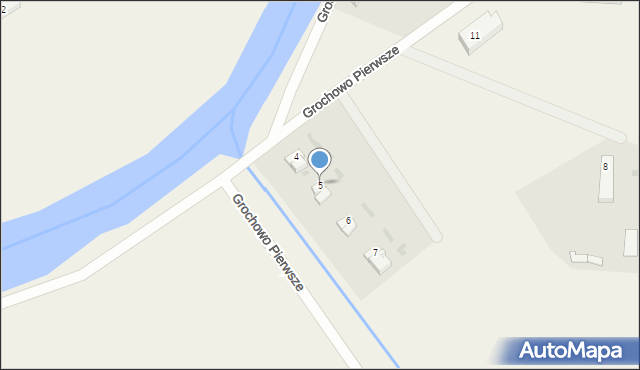 Grochowo Pierwsze, Grochowo Pierwsze, 5, mapa Grochowo Pierwsze