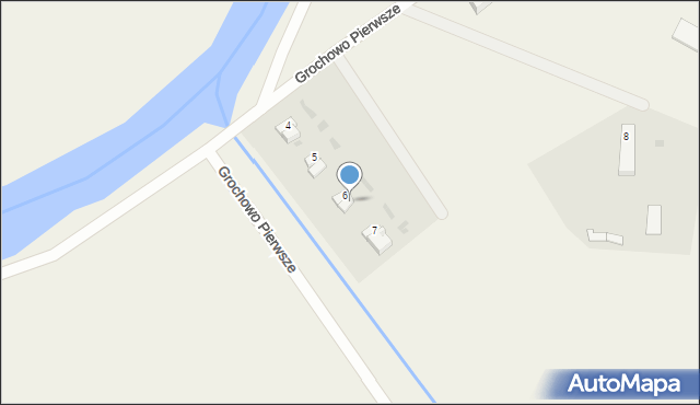 Grochowo Pierwsze, Grochowo Pierwsze, 6A, mapa Grochowo Pierwsze