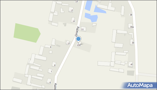 Grochy, Grochy, 11a, mapa Grochy