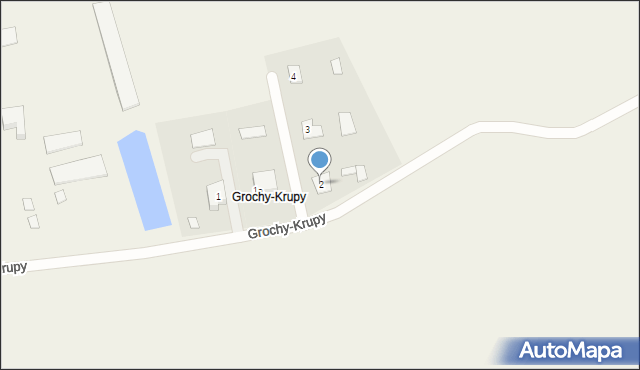Grochy-Imbrzyki, Grochy-Krupy, 2, mapa Grochy-Imbrzyki