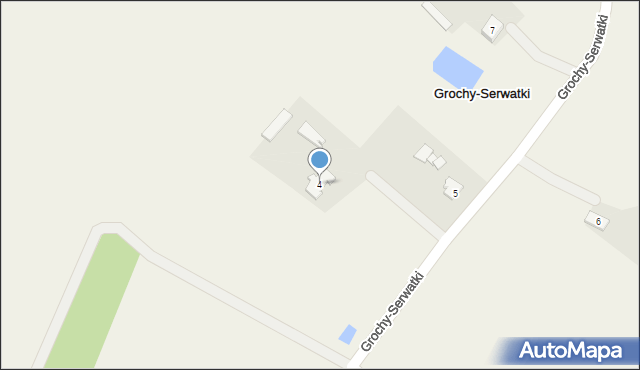 Grochy-Serwatki, Grochy-Serwatki, 4, mapa Grochy-Serwatki