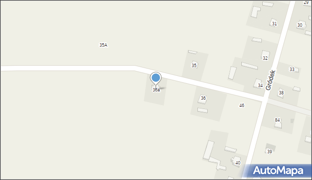 Gródek, Gródek, 36a, mapa Gródek