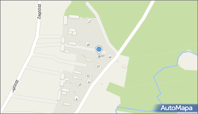 Gródek, Gródek, 15, mapa Gródek