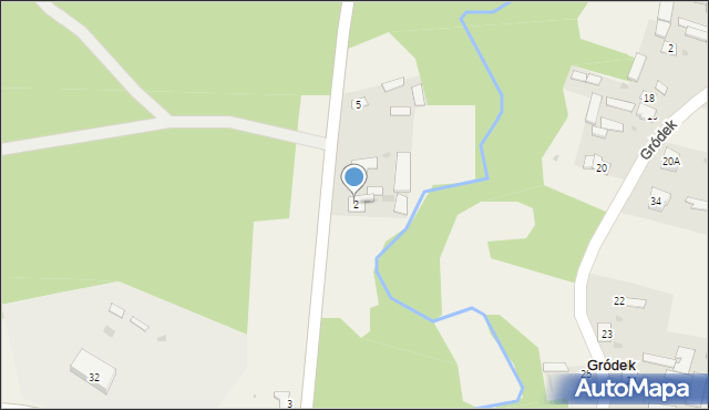 Gródek, Gródek, 2, mapa Gródek