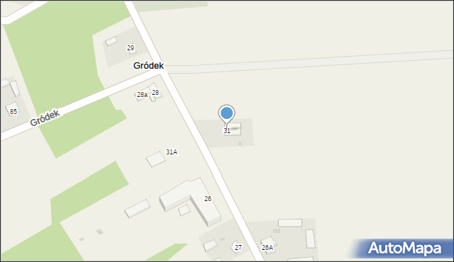 Gródek, Gródek, 31, mapa Gródek