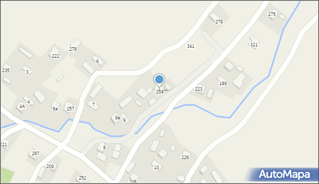 Gródek, Gródek, 204, mapa Gródek