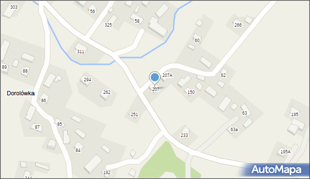 Gródek, Gródek, 207, mapa Gródek