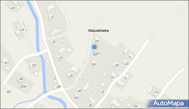 Gródek, Gródek, 218, mapa Gródek