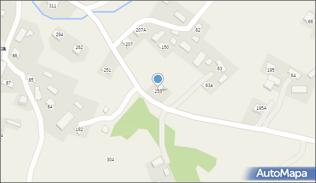 Gródek, Gródek, 233, mapa Gródek