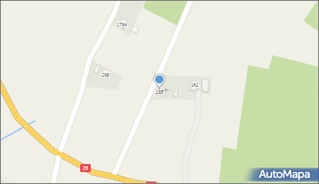 Gródek, Gródek, 245, mapa Gródek