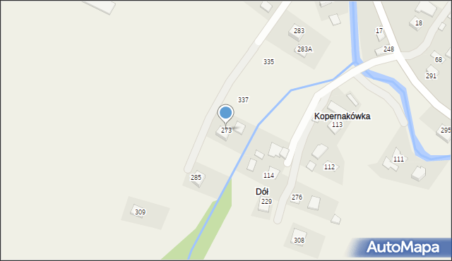Gródek, Gródek, 273, mapa Gródek