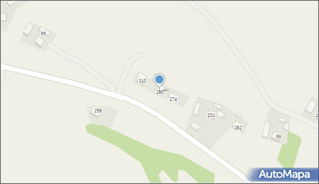 Gródek, Gródek, 290, mapa Gródek