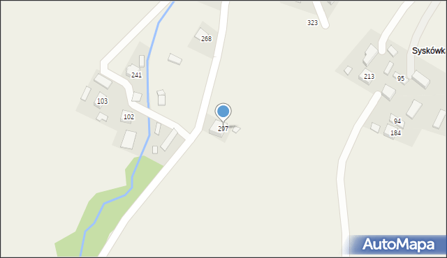 Gródek, Gródek, 297, mapa Gródek