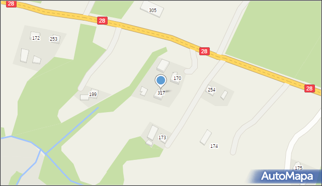 Gródek, Gródek, 317, mapa Gródek
