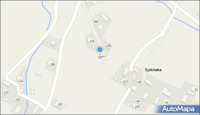 Gródek, Gródek, 323, mapa Gródek