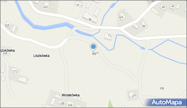 Gródek, Gródek, 331, mapa Gródek