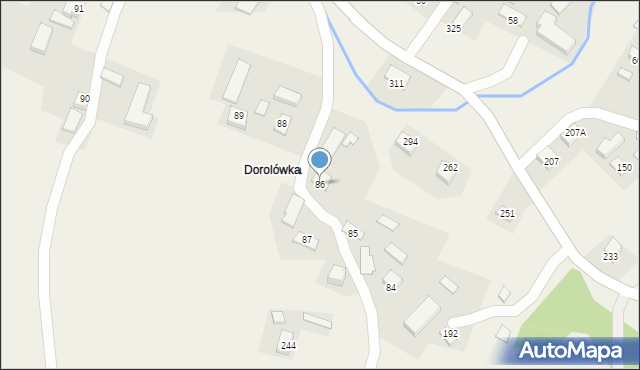 Gródek, Gródek, 86, mapa Gródek