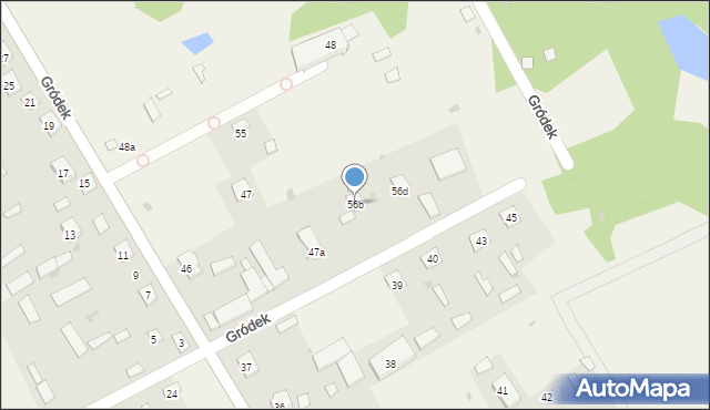Gródek-Dwór, Gródek-Dwór, 56b, mapa Gródek-Dwór