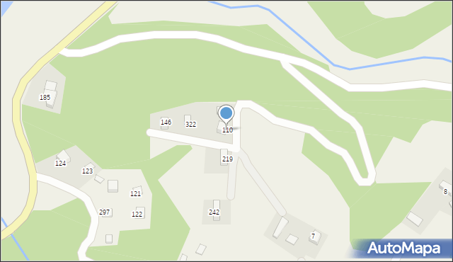 Gródek nad Dunajcem, Gródek nad Dunajcem, 110, mapa Gródek nad Dunajcem