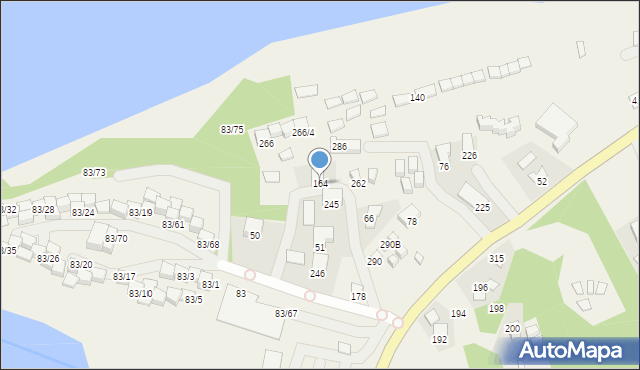 Gródek nad Dunajcem, Gródek nad Dunajcem, 164, mapa Gródek nad Dunajcem