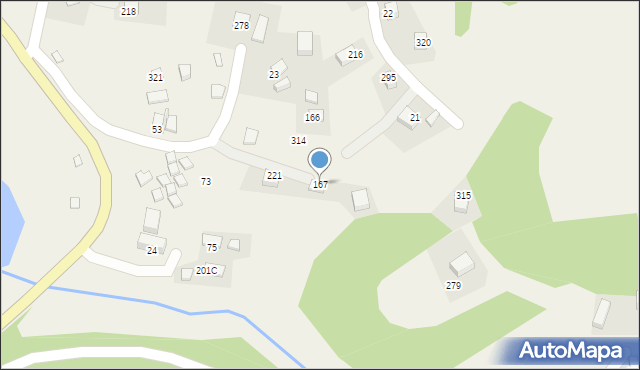 Gródek nad Dunajcem, Gródek nad Dunajcem, 167, mapa Gródek nad Dunajcem