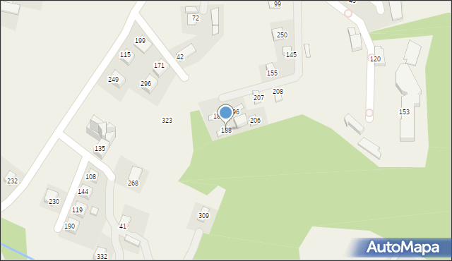 Gródek nad Dunajcem, Gródek nad Dunajcem, 188, mapa Gródek nad Dunajcem