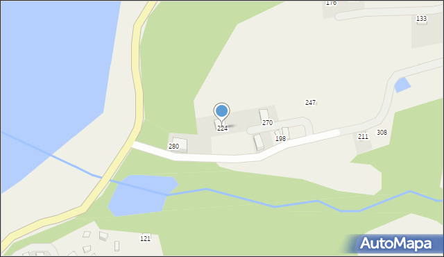Gródek nad Dunajcem, Gródek nad Dunajcem, 224, mapa Gródek nad Dunajcem