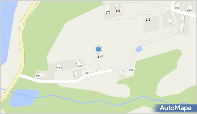 Gródek nad Dunajcem, Gródek nad Dunajcem, 247, mapa Gródek nad Dunajcem