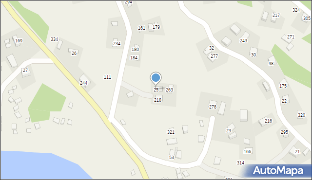 Gródek nad Dunajcem, Gródek nad Dunajcem, 25, mapa Gródek nad Dunajcem